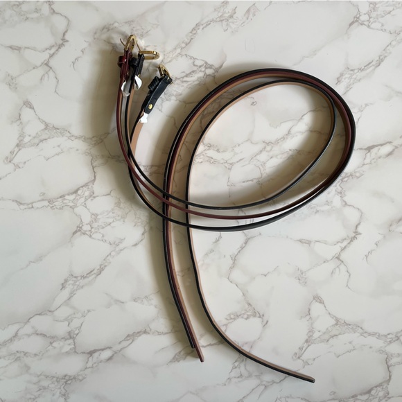 Bundle of 3 Vegan Leather Belts by Kenneth Cole Reaction, Black, Burgundy size L - Picture 10 of 16